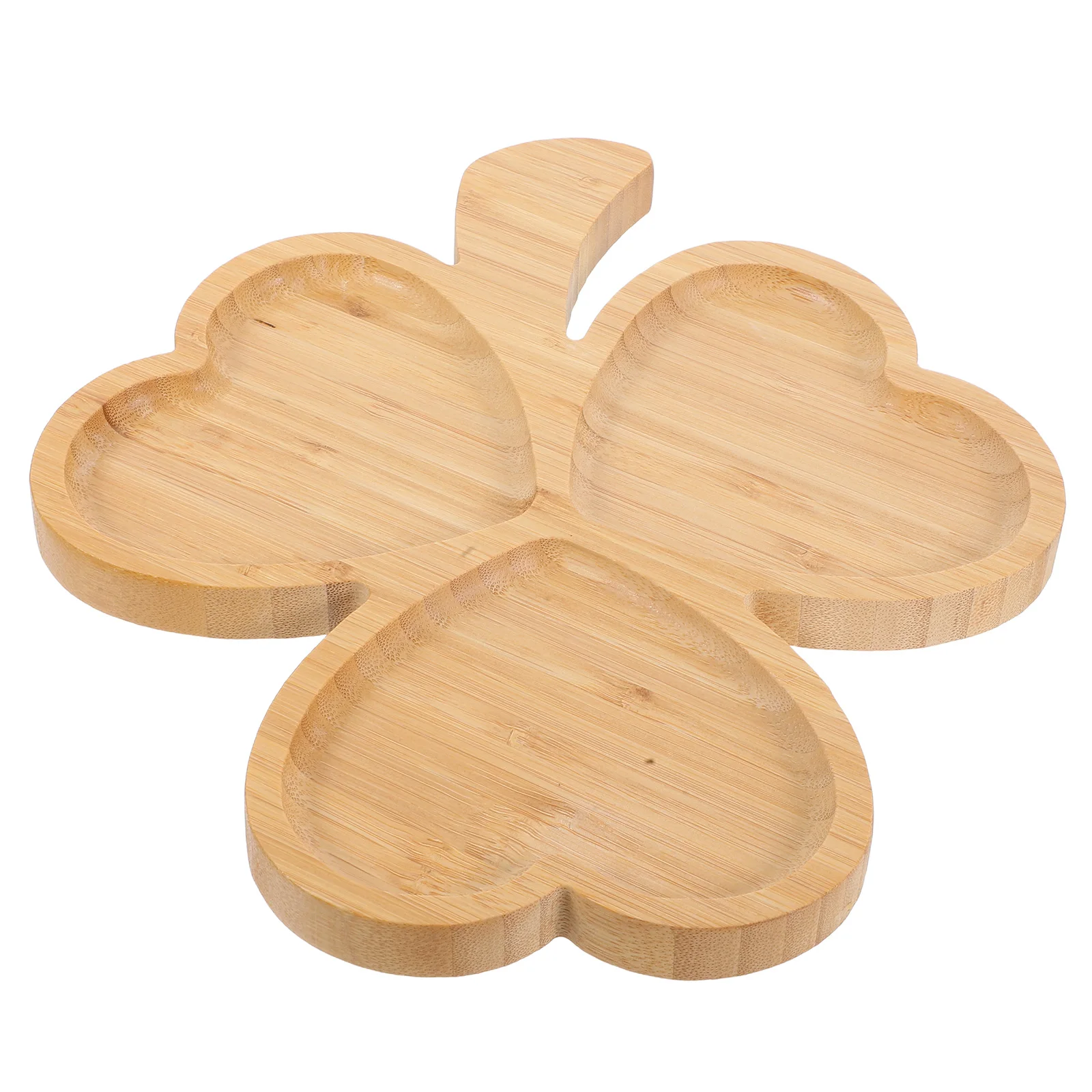 

Shamrock Dish 33x26x1 7cm Wooden Platter Saint Patrick Day Tray Snack Fruit Sushi Decorative Party Dessert