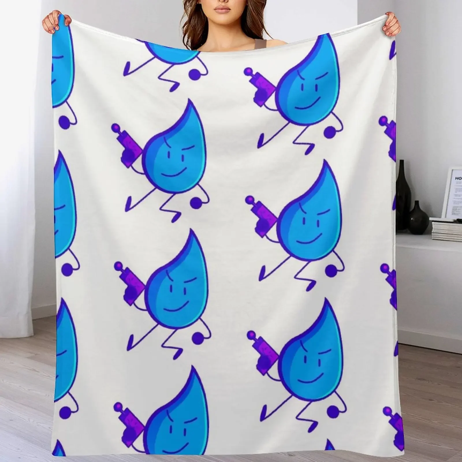 TPOT Battle for dream island Teardrop with a gun!!! Throw Blanket Modern Design Soft Blanket for Home Decor