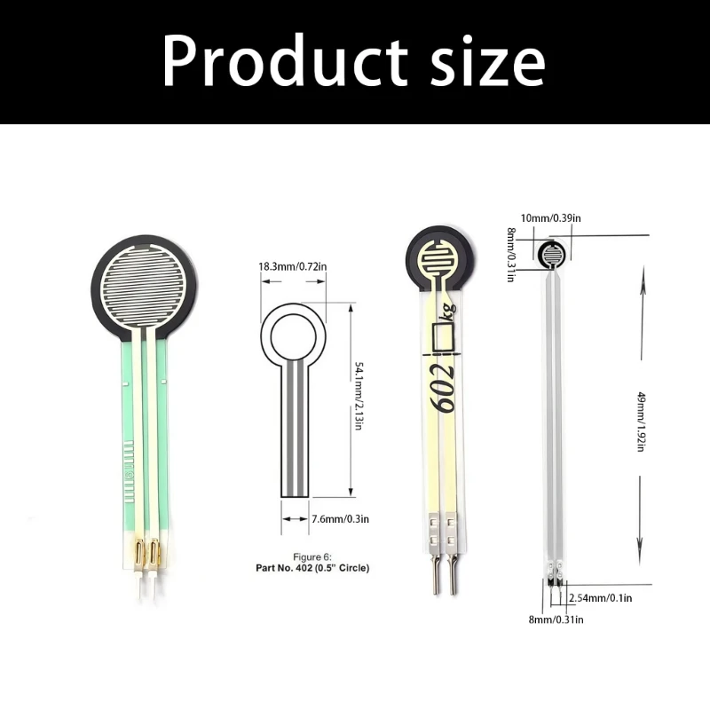 Thin Film Flexible Polyester Film Pressure Sensors With 500000 Cycle Durability