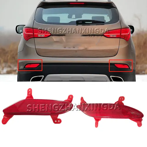 Imagen 1 del producto Reflector de Parachoques Trasero de 1/2 Pieza Las tiras reflectantes en el parachoques mejoran la seguridad al conducir. Apto para Santa Fe Sport 2013-2016. Luces Reflectantes para Parachoques.