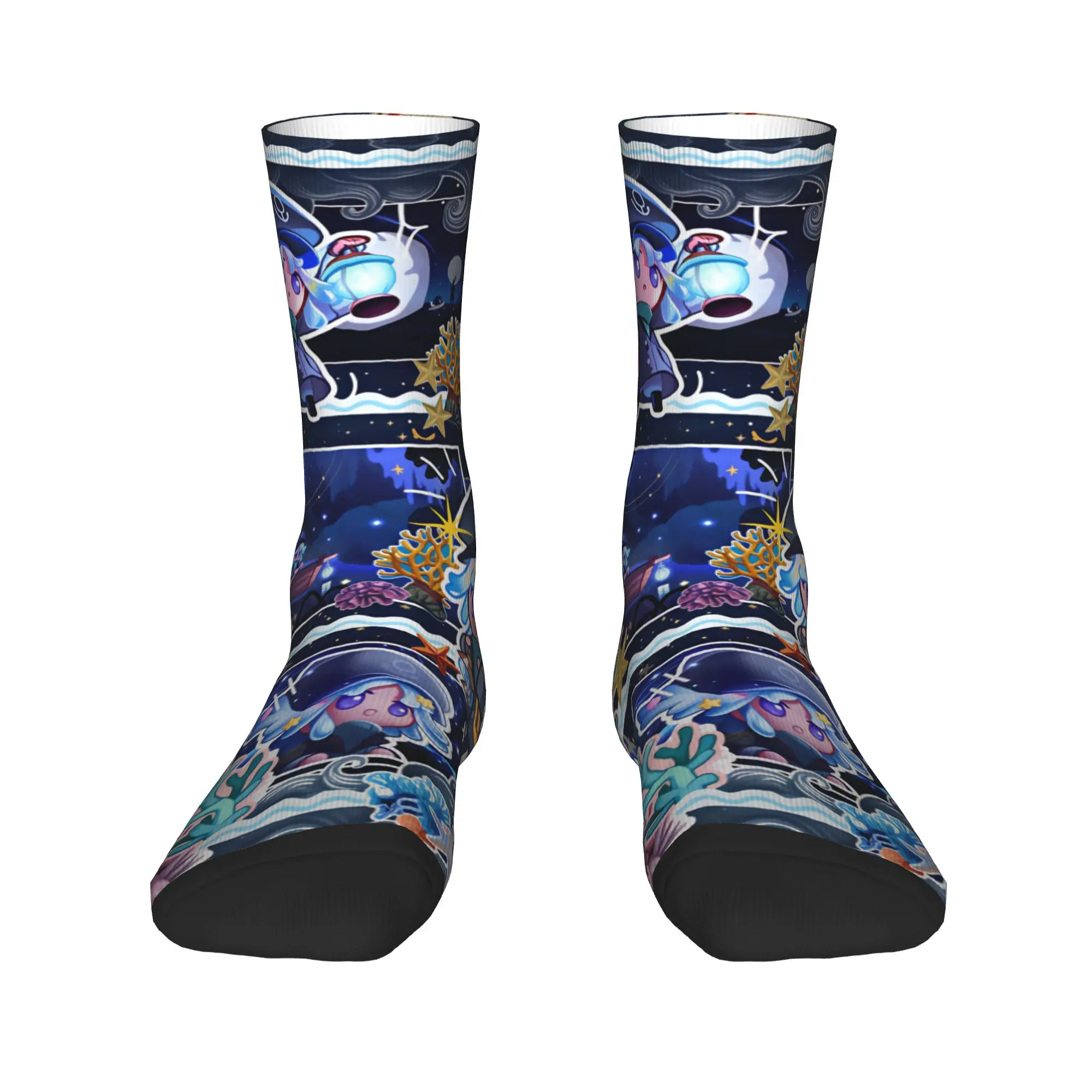 Star Coral Cookie ! Stockings Cookie Run Kingdom Pattern Leisure Socks Autumn Anti Sweat Socks Unisex Men Running Quality Socks