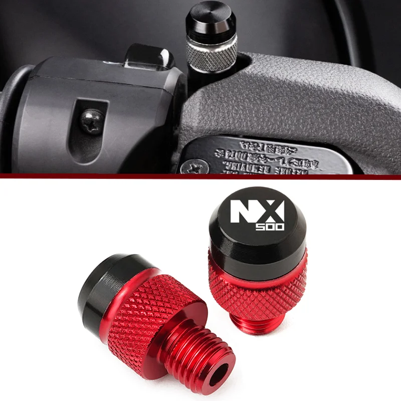 

5 Colours NEW FOR HONDA NX 500 NX500 NX-500 Motorcycle Accessories CNC Aluminum mirror hole plug screw bolt