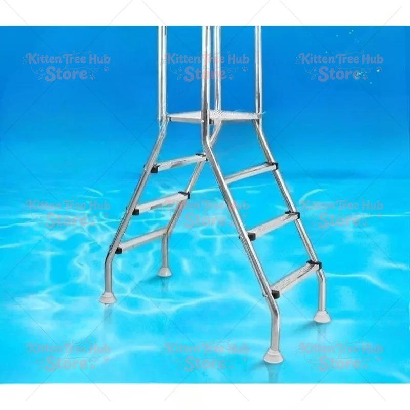 Above Ground Outdoor Swim Pool Stainless Steel Pool Ladder