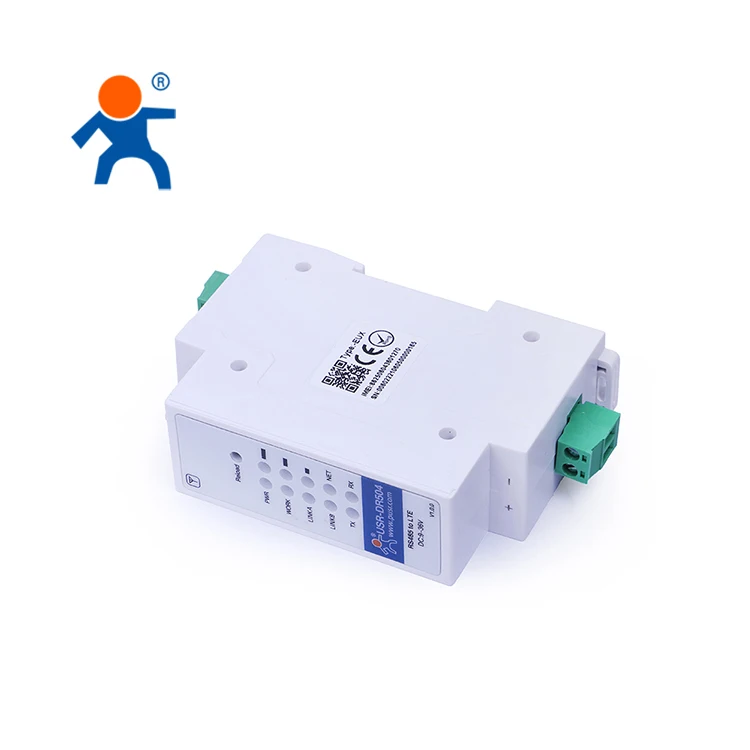 USR-DR504-EC Din Rail 4G LTE RS485 โมเด็มเซลลูลาร์อุตสาหกรรมพร้อมช่องใส่ซิมการ์ด