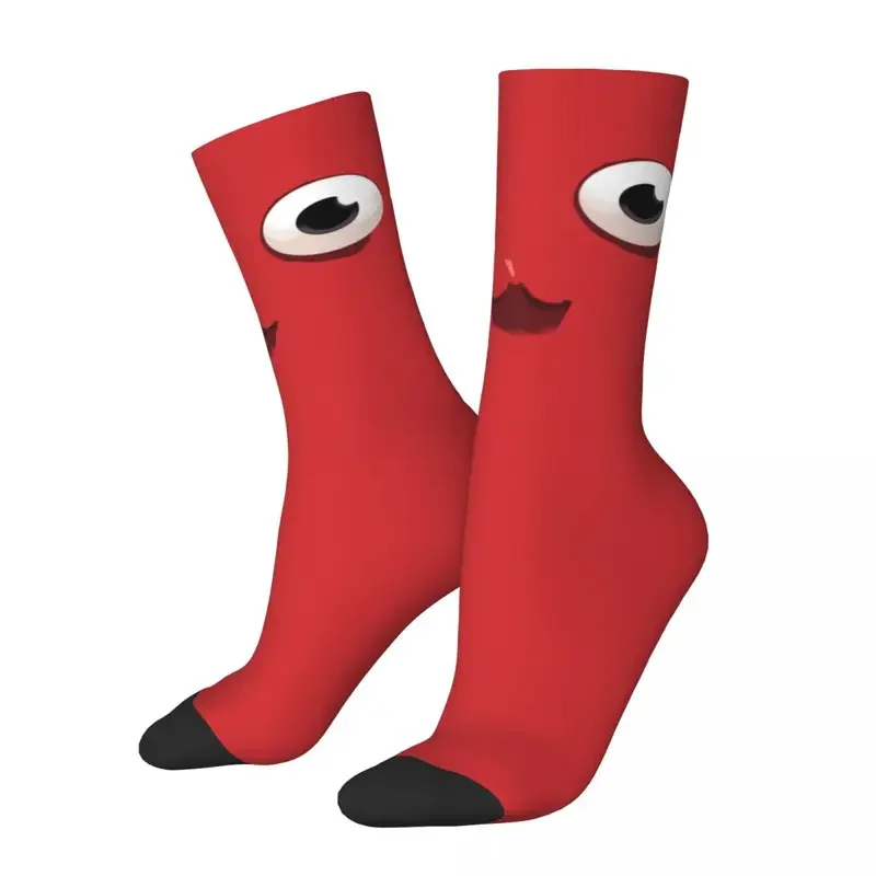 Nuevos calcetines para hombre Harajuku Pikmin 3 calcetín rojo ardiente medias deportivas para mujer Primavera Verano Otoño Invierno