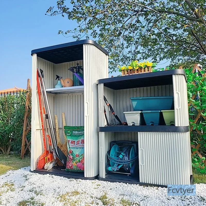 Kai Yin Storage  Waterproof Garden Outdoor Large Capacity Sub-Balcony Locker Tool Locker Outdoor Sunscreen Collection