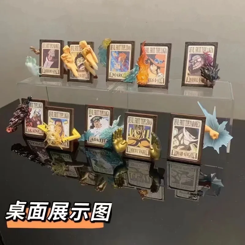 อะนิเมะใหม่ One Piece Luffy Ace Whitebeard สงครามด้านบนต้องการ Order 3D PVC แฟชั่นเดสก์ท็อปรูปเครื่องประดับของเล่นเด็ก