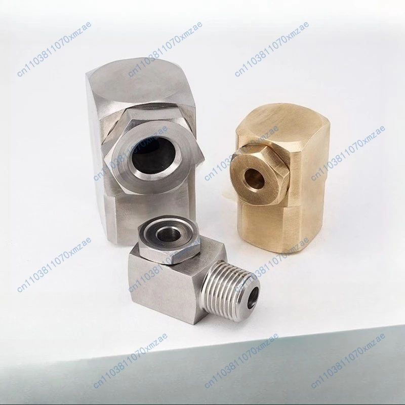 Buse latérale à cône creux d'angle en acier inoxydable, buse de nettoyage par pulvérisation de refroidissement d'angle à Angle droit en forme de L à 90 degrés, 1 pièce