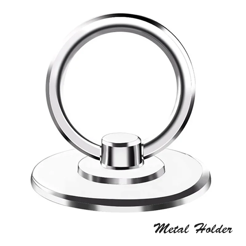 

Ультратонкое металлическое кольцо, держатель для мобильного телефона, задняя наклейка, кронштейн, крепление, вращение на 360°, совместимый чехол для смартфона для iPhone Xiaomi