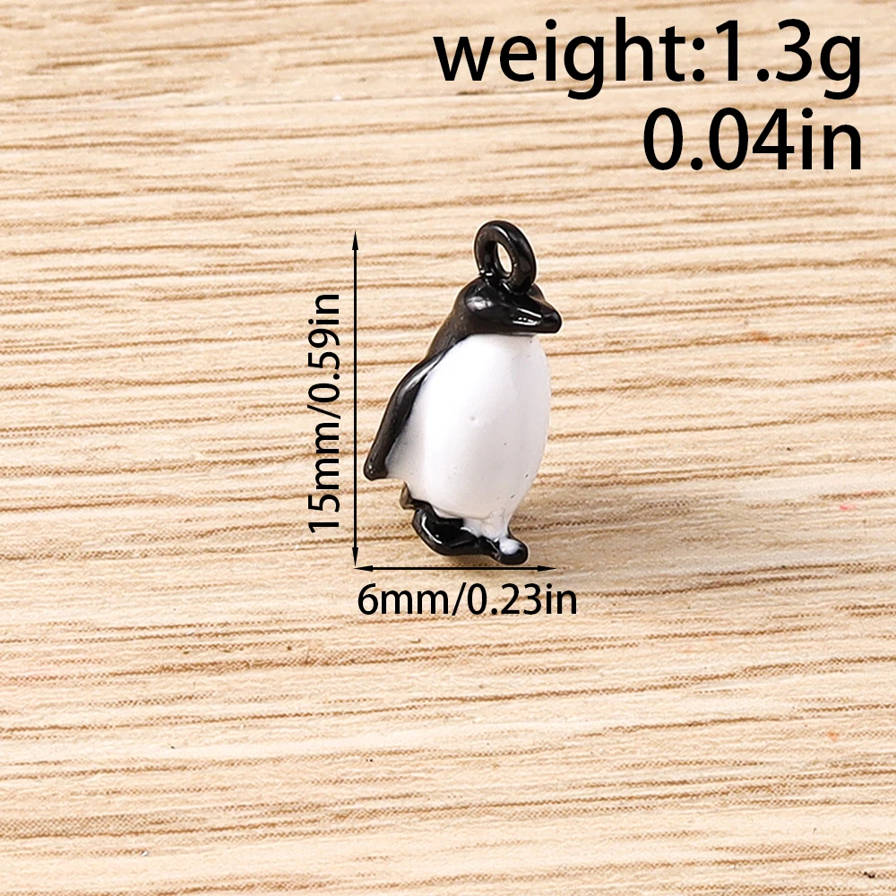 Tusember 5 Stück Anhänger mit antarktischen Pinguinen, passend für Original-Armbänder aus 925er Sterlingsilber, DIY-Schmuck – Detail 3