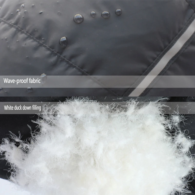 Winter Wasserdichte Kniewärmer Ente Unten Füllung Einstellbare Thermische Bein Ärmeln Radfahren Arthritis Schmerzen Relief Outdoor Sport Täglich