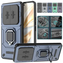 Armor Shockproof Case For Honor X9c Smart X9b X9a Protective Cover For Magic 7 6 5 Lite With Ring Stand Holder Coque Fundas Capa