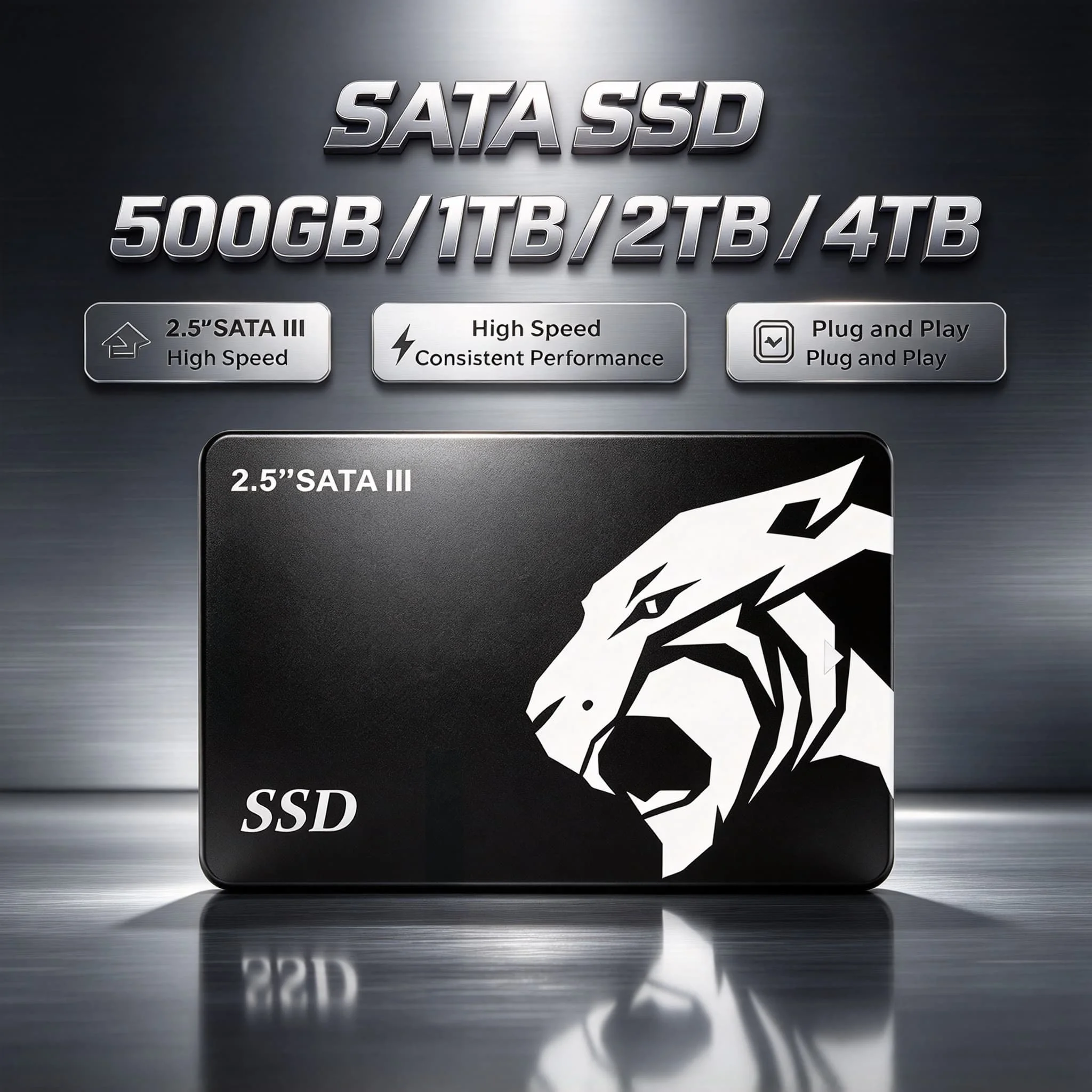 2026 2.5 Inch SATA III SSD 500GB 1TB 4TB High Speed Internal Solid State Drive SATA3 Disk for Laptop Desktop PC HDD Replace