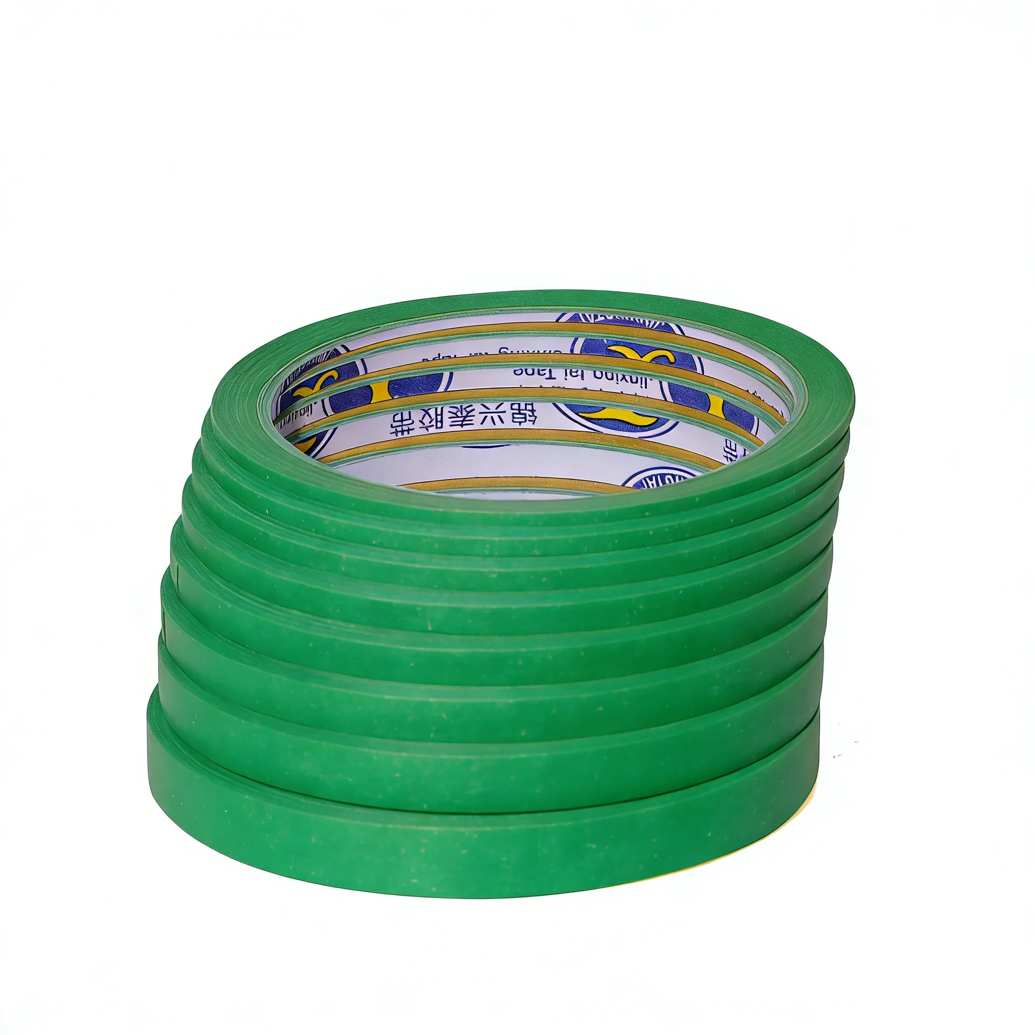 8 Rolls Green Fine Line Masking Tape Set, 2mm-10mm x 25M Each, Multi-Purpose Adhesive Tape for Nail Art, Painting, Spray Paint,