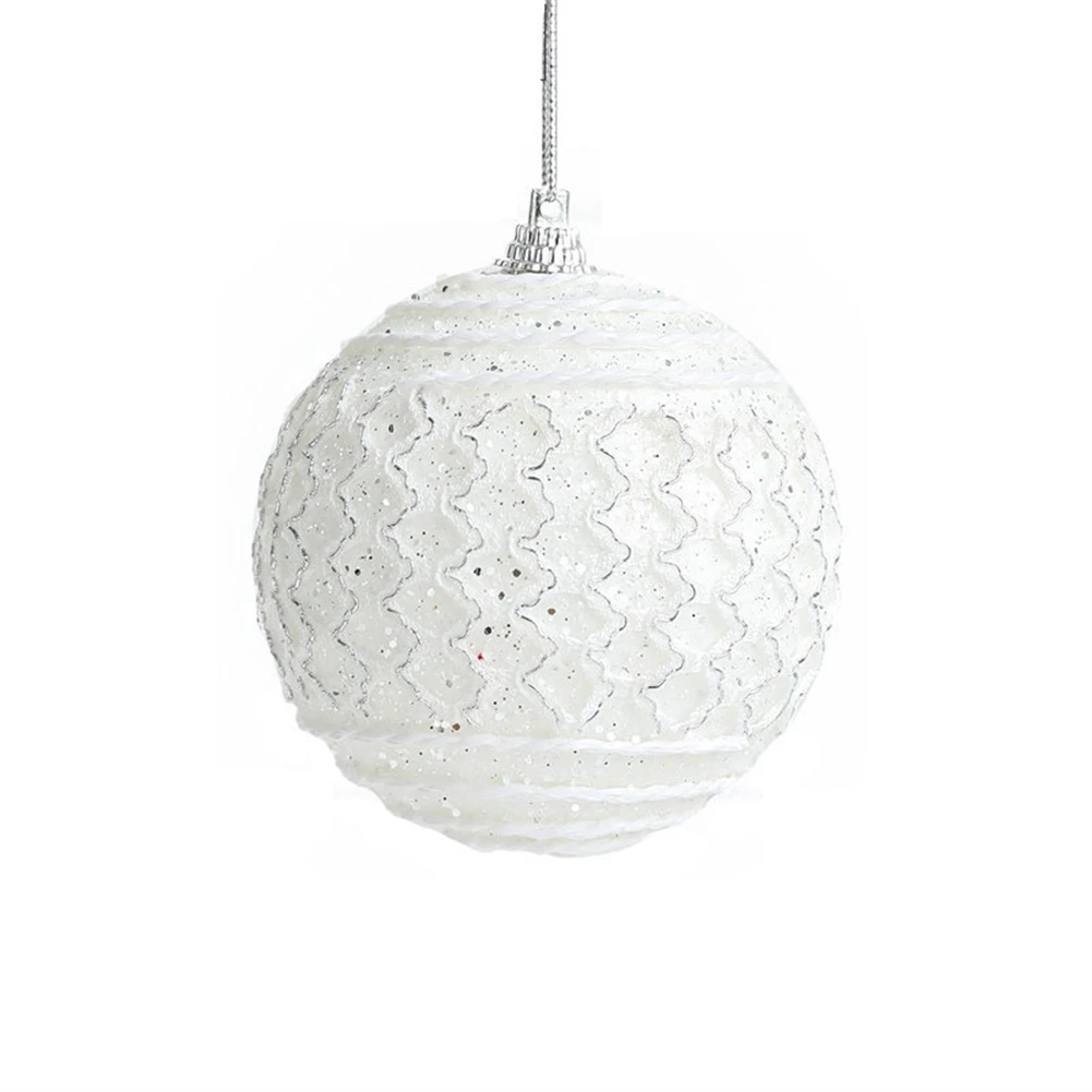 Crea un ambiente festivo con las encantadoras bolas de Navidad Adornos colgantes para árbol de Navidad perfectos para fiesta de Navidad 8CM