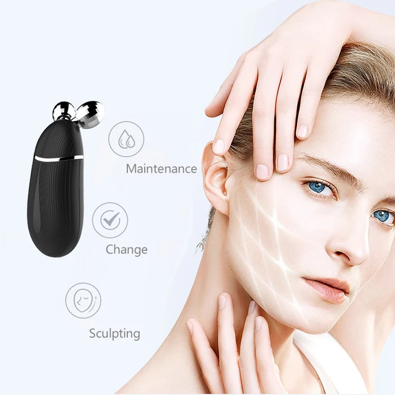 Portable Anti Wrinkle 3D Face Lifting Machine Skin Tightening Neck Face Beauty Microcurrent Face Lift Device