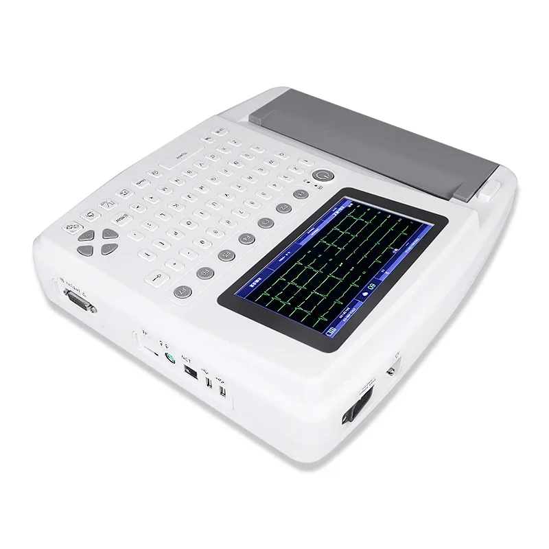 Medical Supplies Cheap Price Electrocardiograph ekg ecg machine 12 channel with analyzer heart monitor