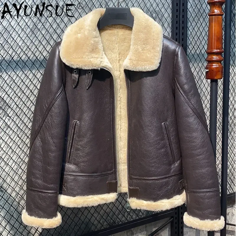 21 Winter Jacket Women Genuine Leather Real Fur Coat Women Thick Outerwear Women\'s Sheepskin Nature Fur Jacket Abrigos Mujer FCY