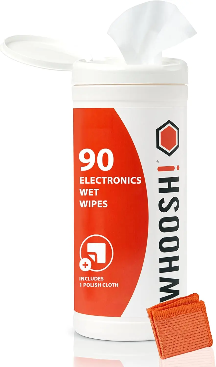 

90 салфеток для чистки сенсорных экранов (для авто, телевизоров, ноутбуков) - без разводов, нетоксичные, в комплекте с микрофибровой тканью