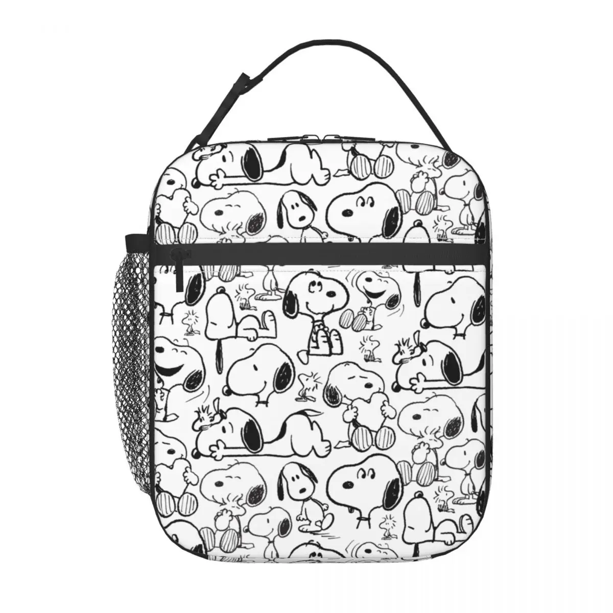 Snoopy Smile Cute Cartoon Insulated Lunch Bags Leakproof Lunch Container Cooler Bag Lunch Box Tote School Outdoor Men Women