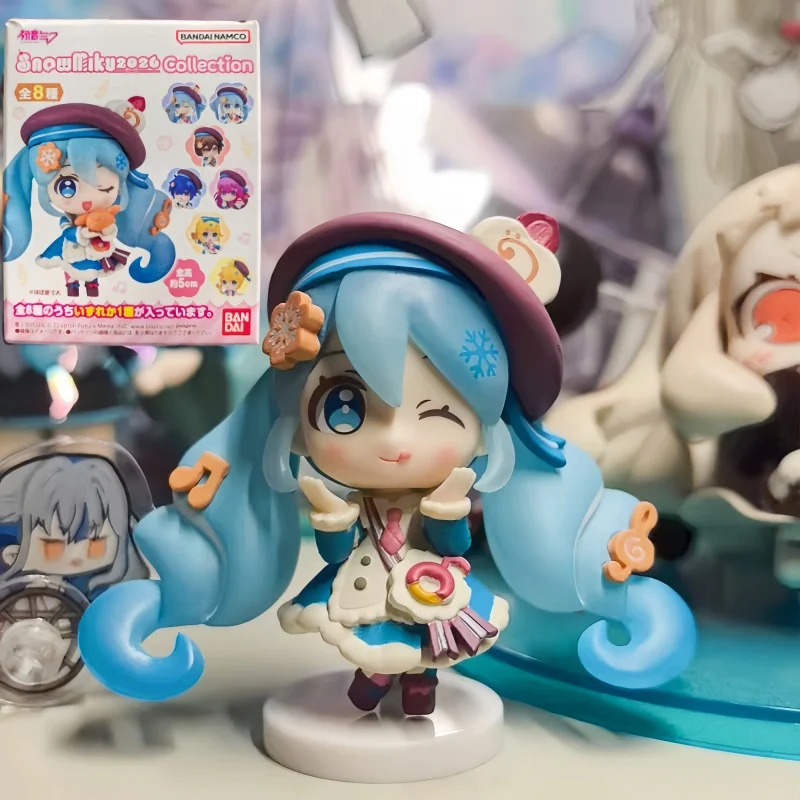 

Bandai Anime Hatsune Miku Snow Miku 2026 Candy Toy Blind Box Kaito Rin Len Luka Collectible Figure Desktop Decor For Collectors