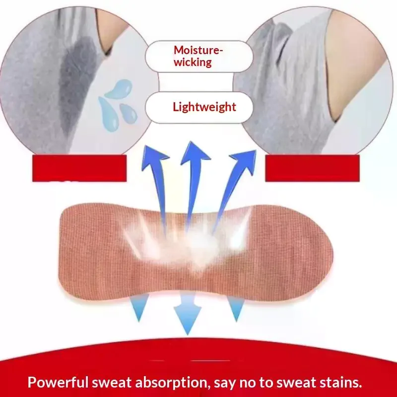 /Kuz/10Pcs Unisex Summer Sweat Pads Deodorants Underarm Anti Perspiration Sweat Pads Disposable Armpit Absorb Useful Shield Pad