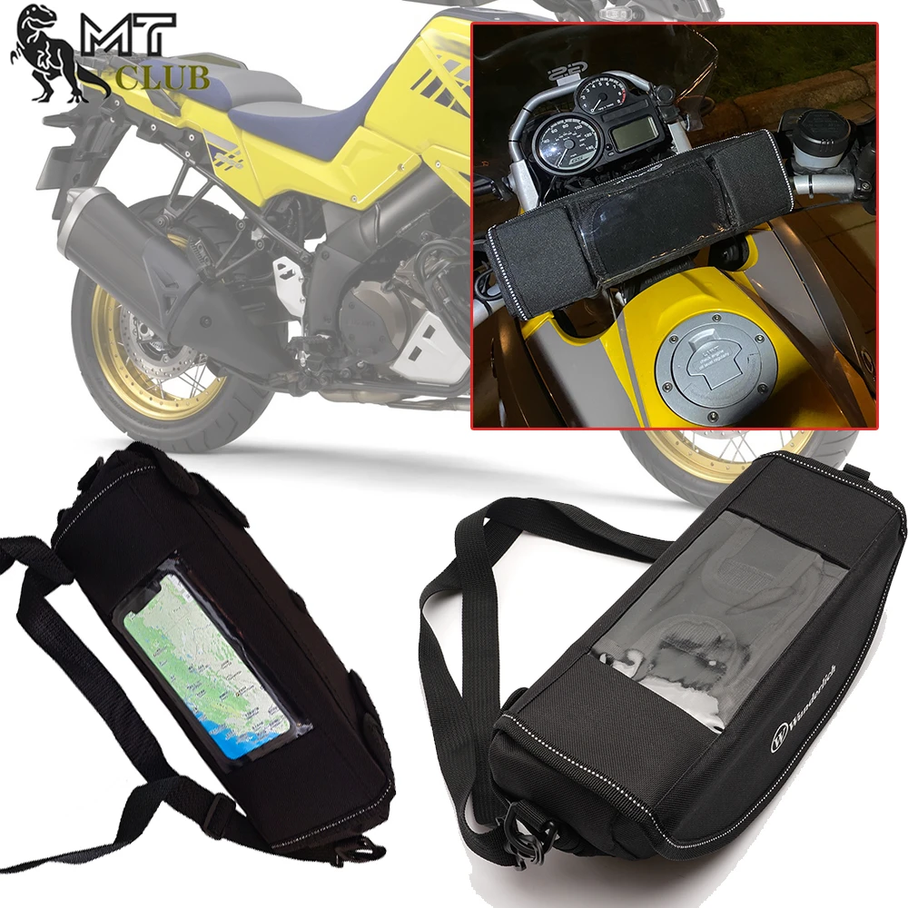 New For SUZUKI V-Strom 1000 V-Strom 650 V strom 1050 V strom 800 800DE Motorcycle Waterproof And Dustproof Handlebar Storage Bag