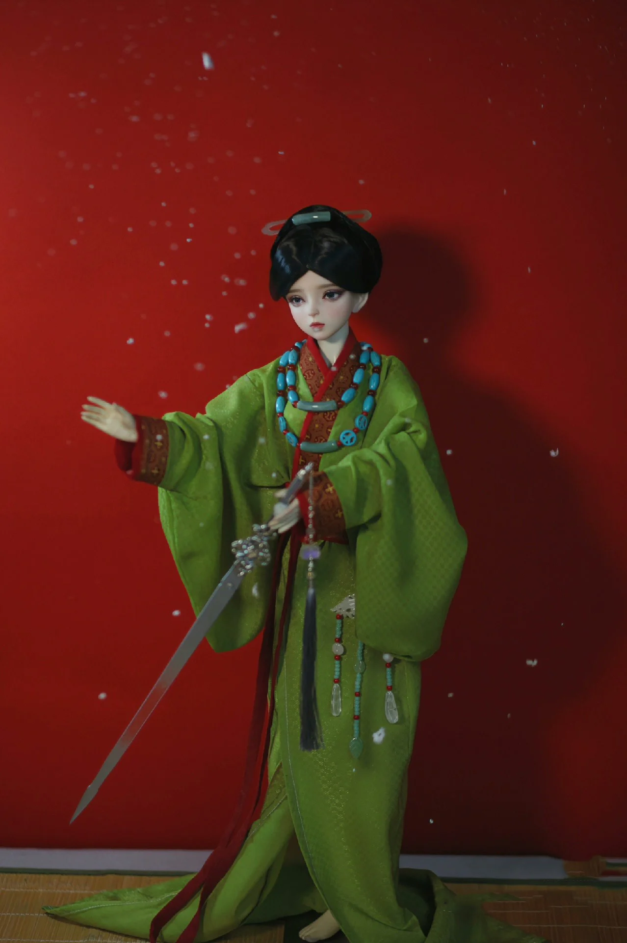 1/4 1/3 Costume ancien BJD vêtements chinois Hanfu longue Robe tenue pour BJD/SD SD13 fille SSDF ID75 oncle poupée accessoires C2344