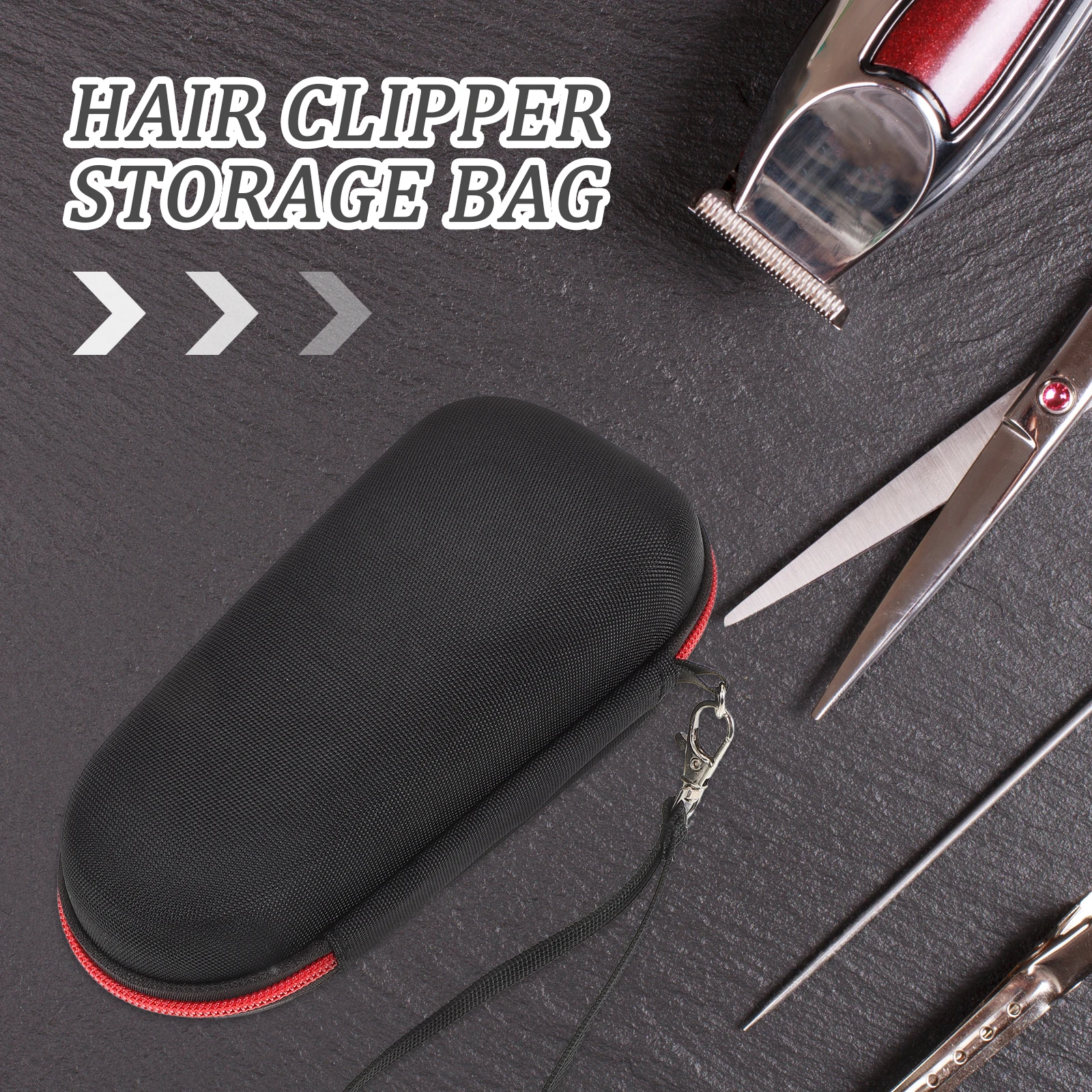 حقيبة حمل منظم للسفر مقاومة للماء ومضادة للصدمات لماكينة حلاقة كهربائية، مادة متينة، مظهر أنيق محمول