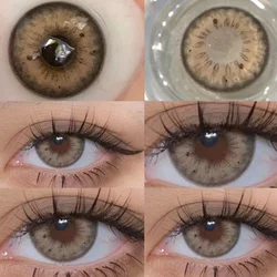 KSSEYE 2PCS Colored Contact Lenses for Eyes Natural Beauty Brown Pupils Circle Lenses Cosmetics Color Lense Yearly Fast Shipping