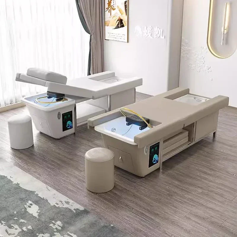 

Spa Hair Bed Shampoo Backwash Beauty Salon Basin Stand Mobile Massage Chair Styling Headspa Table Water Wash Muebles Para Spa