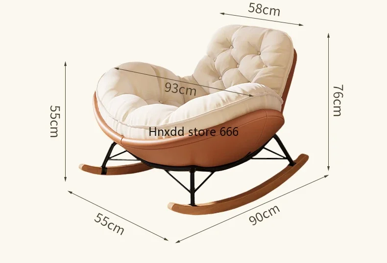 

Contemporary Furniture Nordic Lazy Sofa Luxury Chair Relax Armchair Rocking Platform Muebles Deck-chair Upholstered Floor Salons