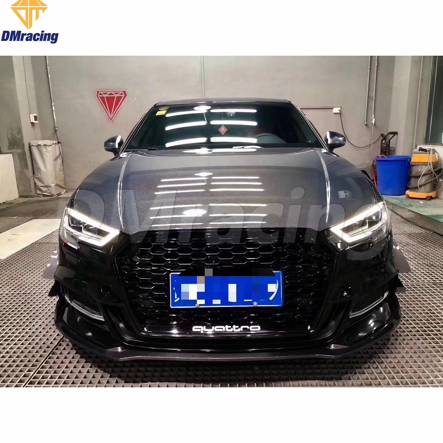 OEM STYLE CARBON FIBER HOOD BONNET FOR AUDIs A3 S3 RS3 2013-2020