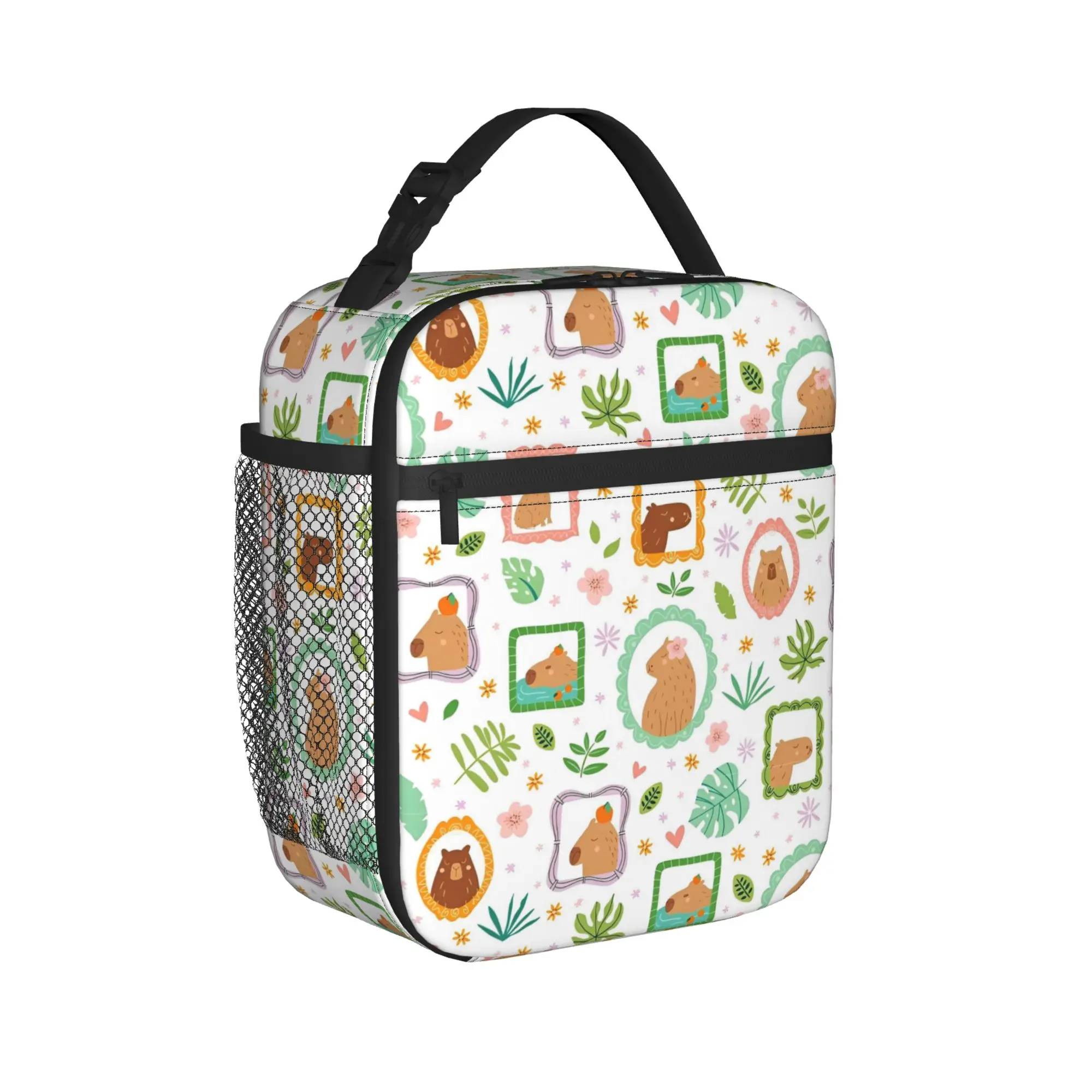 Kawaii Capybara Cartoon Cute Thermal Insulated Lunch Bag for Office  Portable Food Container Bags Cooler Thermal Lunch Boxes