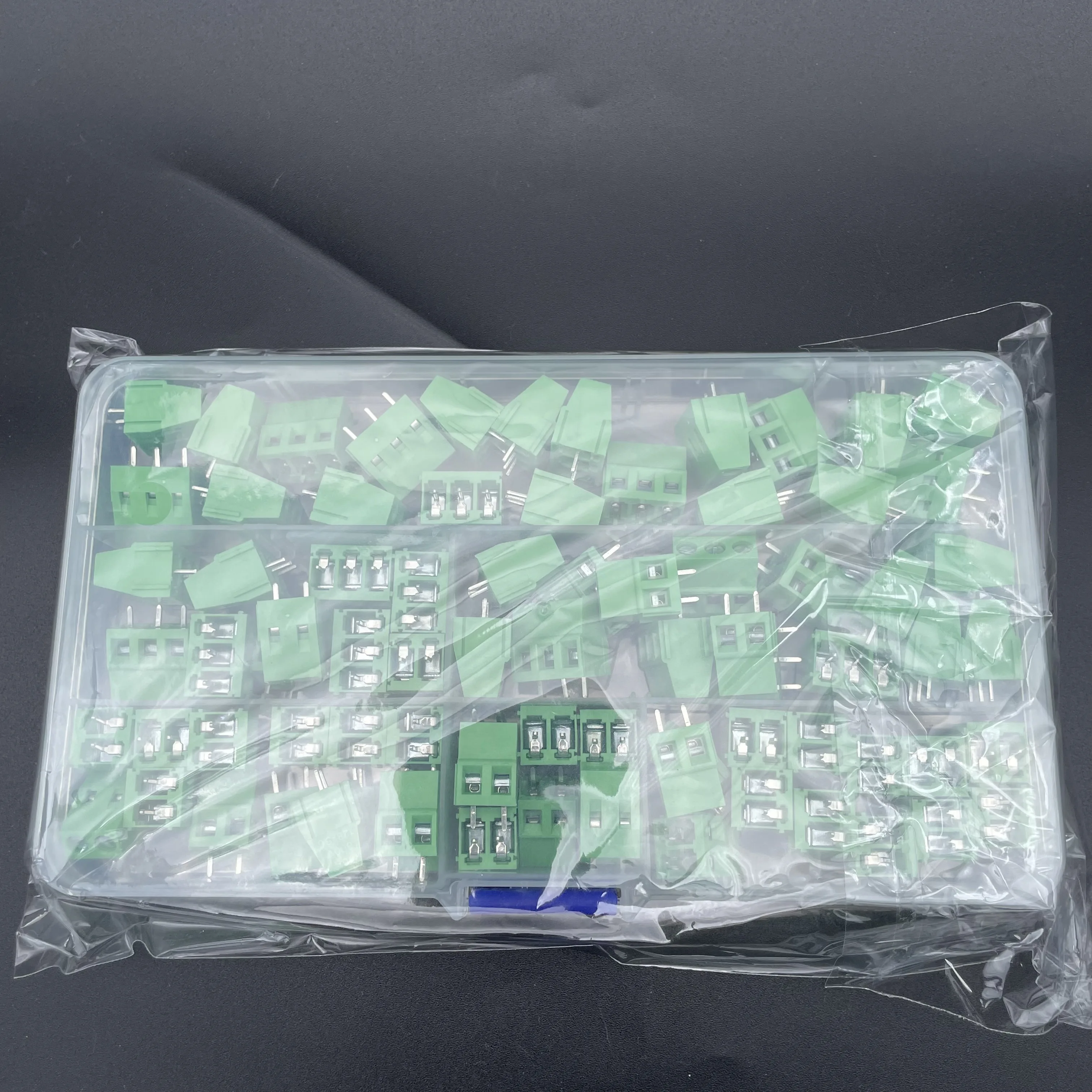 80PCS/Lot KF128-3P 2P Screw 2Pin 3Pin Straight Pin PCB Screw Block 5.0MM spacing