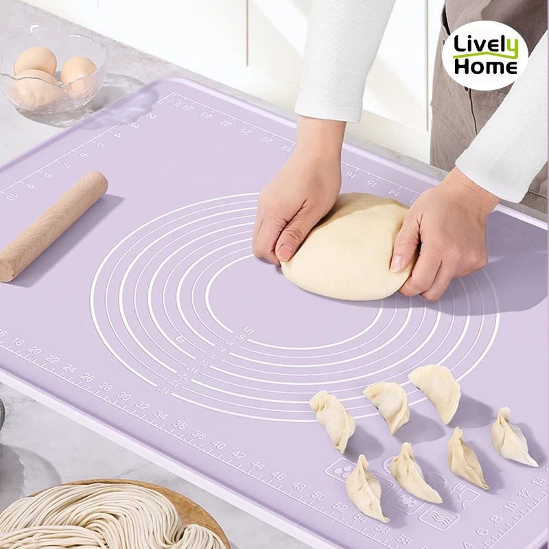 Oversize Kneading Pad, Thick, Antibacterial, Silicone Baking Mat, Rolling Pin Dough, Kitchen Accessories, Non-stick Pastry Board