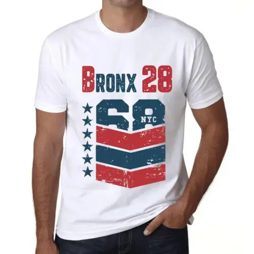 Heren Grafisch T-Shirt Bronx 28 Cadeau voor 28ste Verjaardag 28ste Jubileum