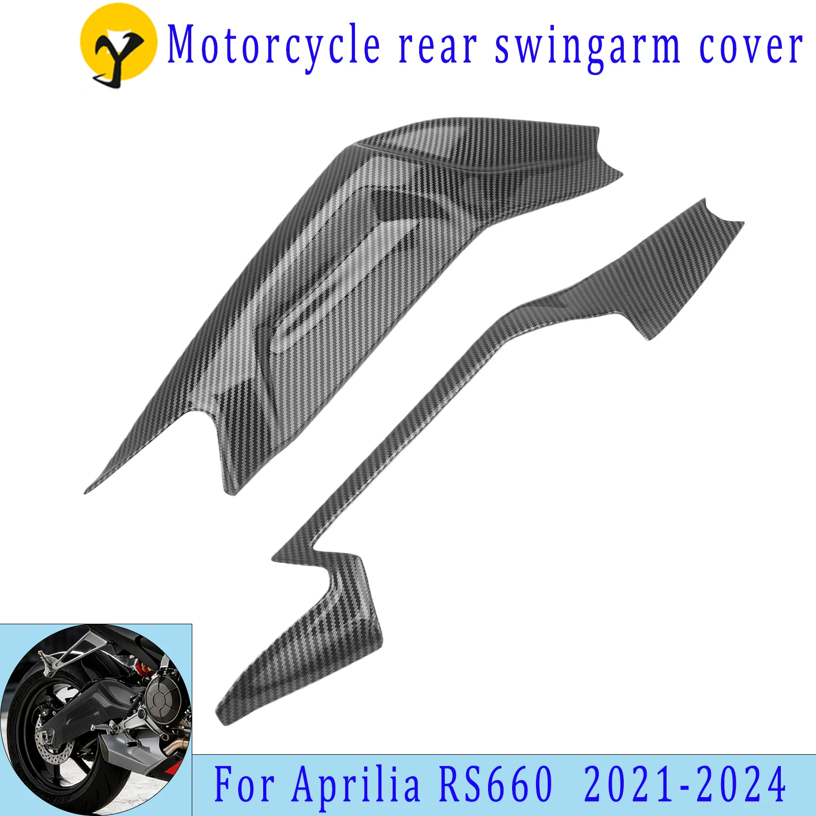 For Aprilia RS 660 Tuono 660 2021 2022 2023 2024 ABS Rear Swingarm Cover Swingarm Protector Fairing Panel ABS Injection Molded