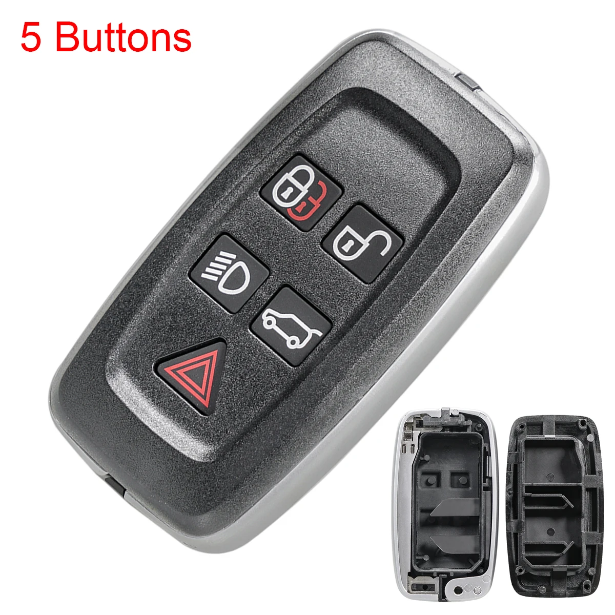 

5-кнопочный автомобильный пульт дистанционного управления, чехол, подходит для Land Rover Discovery 4 Sport Range Rover Evoque Robust, чехол для смарт-ключа