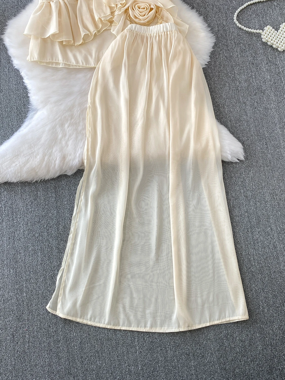 

Pure Desire Сексуальный Bal Ne Висячий Жилет Дизайн e Цветочный Кружевной Топ f Юбка Комплект Летняя Моя Женский Ансамбль