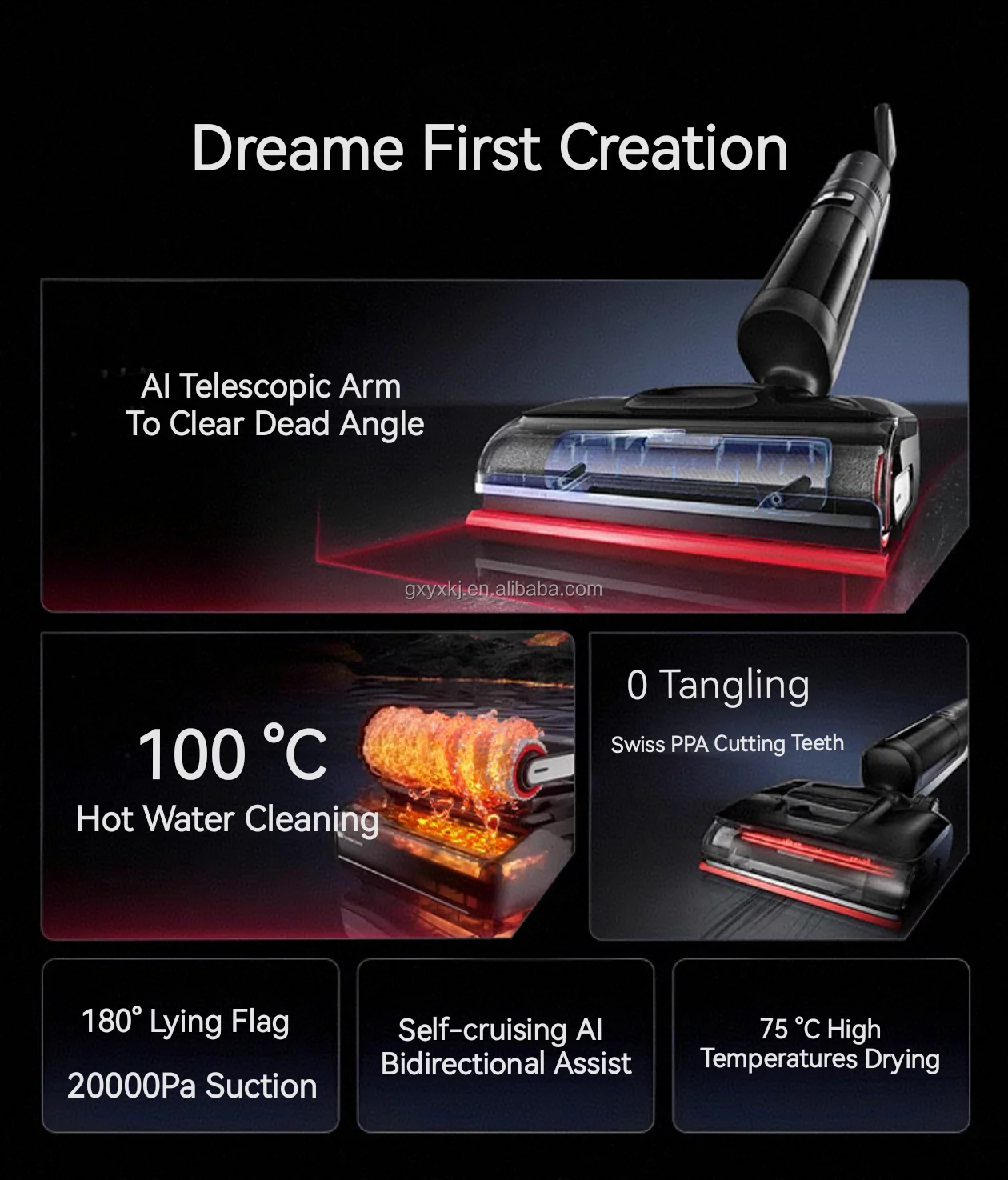 Dreame T40 Ultra Upright Stick Hand Held Vacuums Cleaner Wireless Cordless Handheld Wet and Dry Vacuum Cleaner