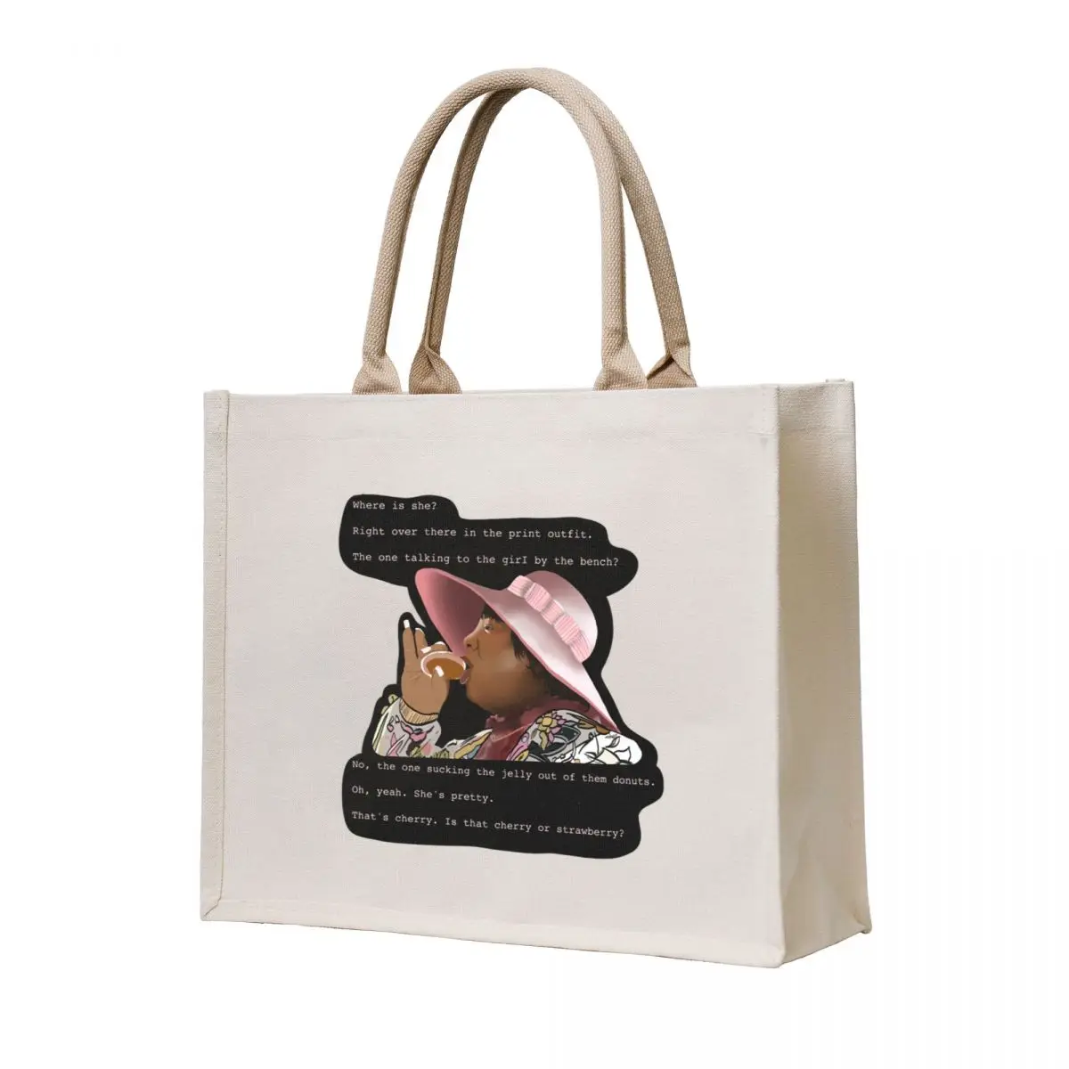 Norbit - Rasputia chupando gelatina fuera de donut bolso de mano bolso de compras bolso de mano personalizado para mujer bolsas ecológicas bolso personalizable