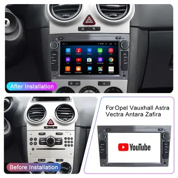 LEHX 汽車收音機多媒體 GPS 適用於 Opel Astra HJ 2004 Vectra Vauxhall Antara Zafira Corsa CD Vivaro Android 14 2 din Autoraido 8 最佳銷售 din 歐寶威達 c - №8
