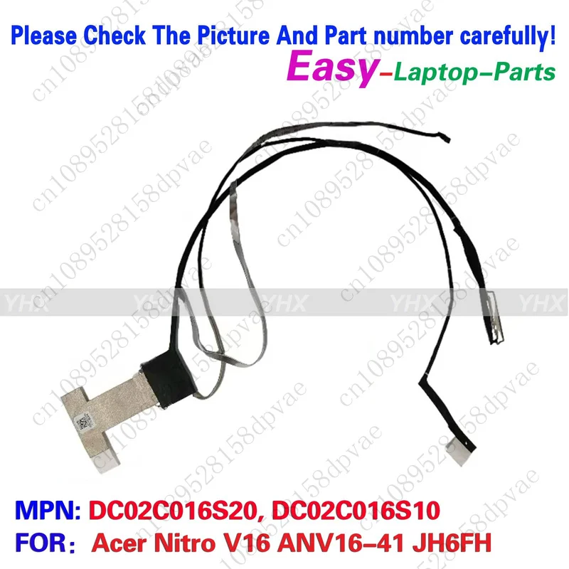 

GYX New For Acer Nitro V16 ANV16-41 JH6FH EDP CABLE NONDDS 40PIN DC02C016S20 Fast delivery