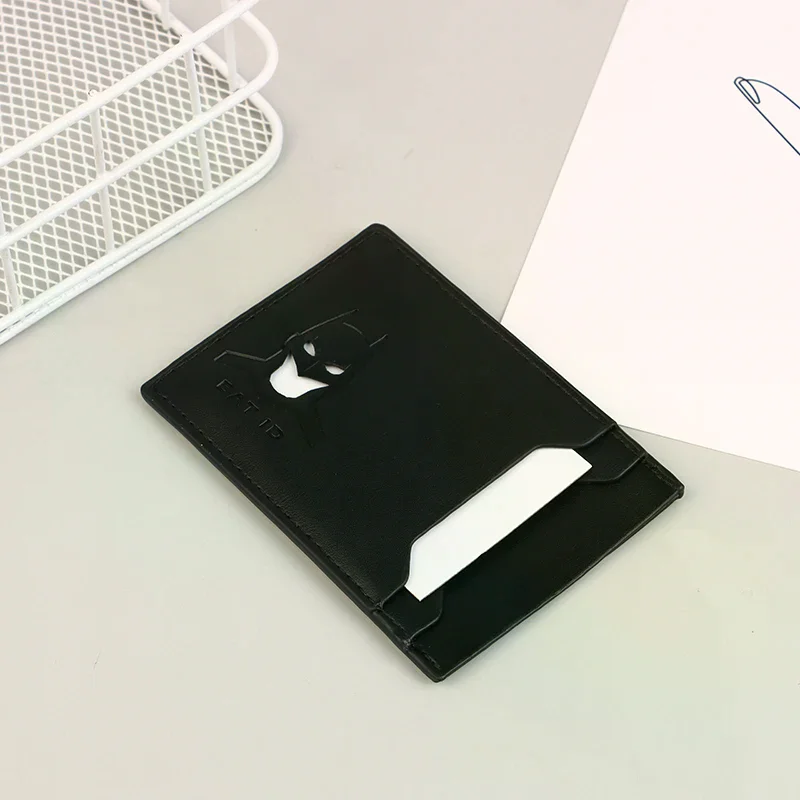 1 قطعة محفظة جلدية الخفافيش للرجال هدية شخصية للزوج عيد ميلاد فريد #1