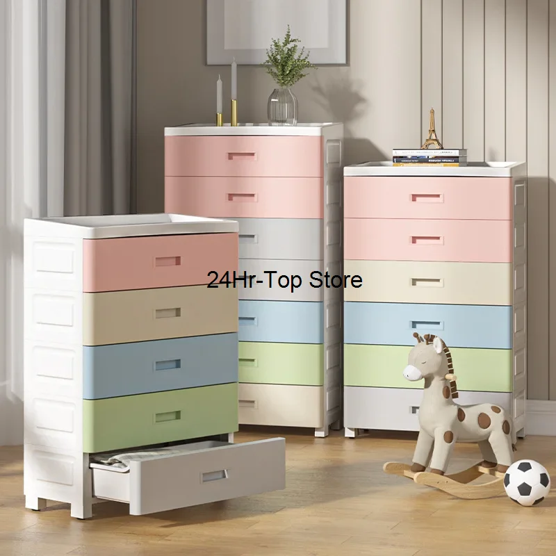 

Simple Thickened Plastic Locker Children's Toys Clothes Drawer Storage Cabinet Bedroom Chest of Drawer Clothes Organizer