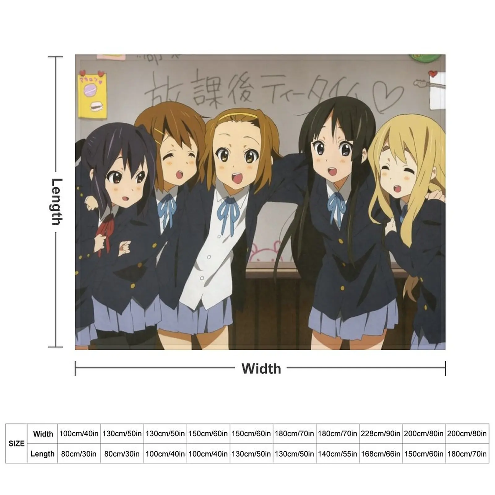 K-On! 3 Throw Blanket Blankets For Baby Summer Beddings Blankets