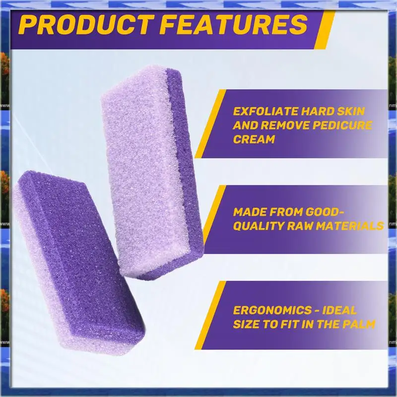 4 szt. Pumice do stóp, gąbka, kamień do pedicure, do usuwania zrogowaciałego naskórka, twarda skóra, peeling do stóp, szczotka do pedicure