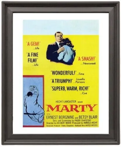 

Framed Poster Marty Poster Photo Paper Print Picture Frame 16x12 inch