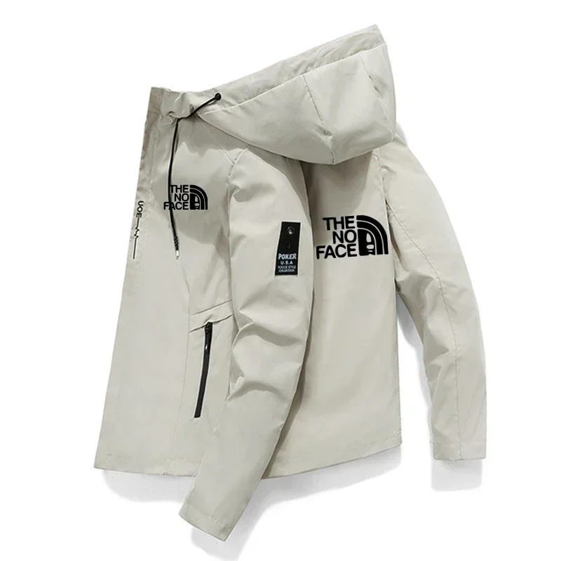 

2026 New Spring & Autumn Men's Outdoor Jacket, Windproof Zipper Hooded Coat, High-Quality Casual Baseball Style Fishing & Sports
